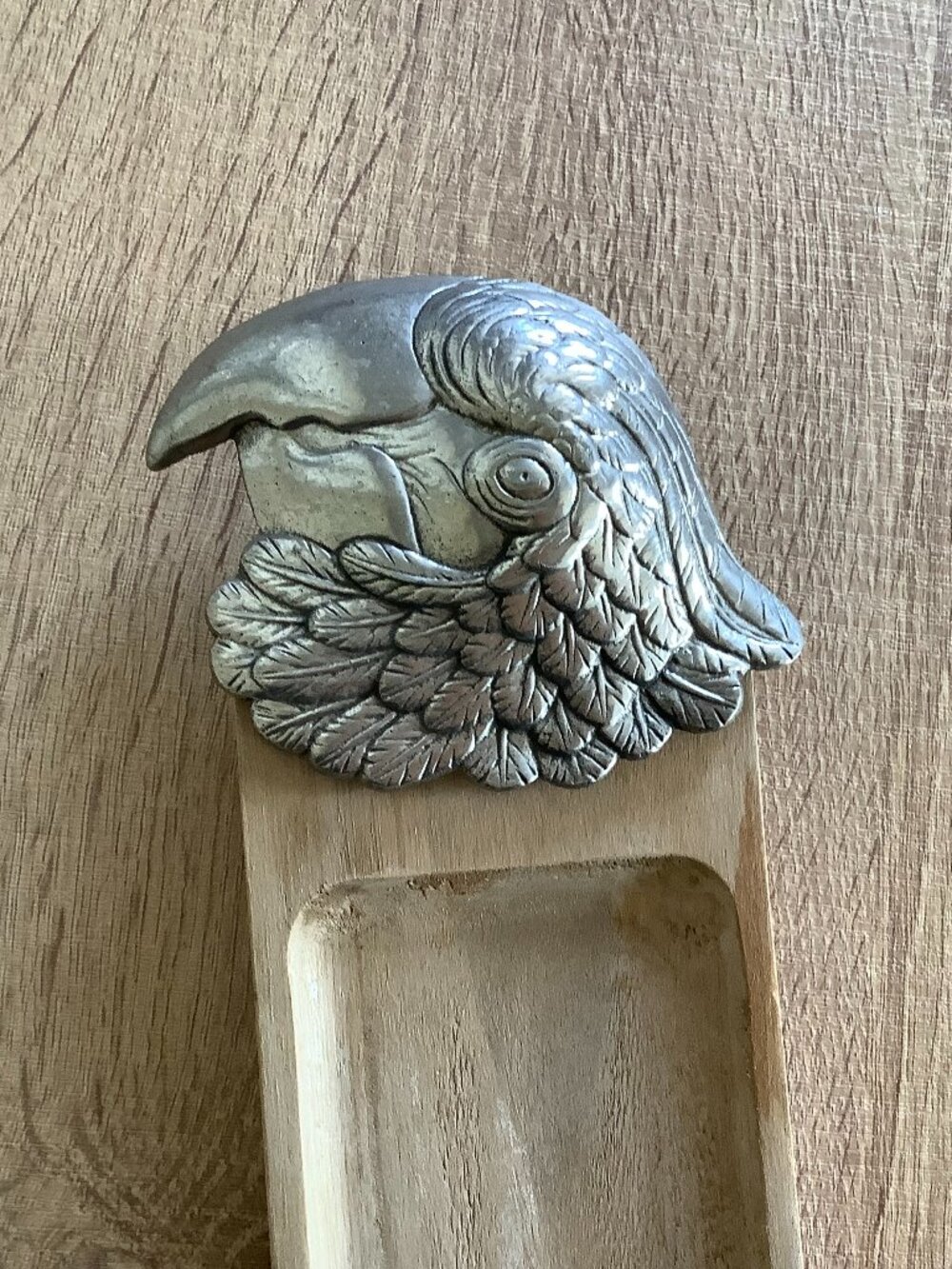 Polly Want a Cracker Parrot cheese board cracker charcuterie tray Arthur Court